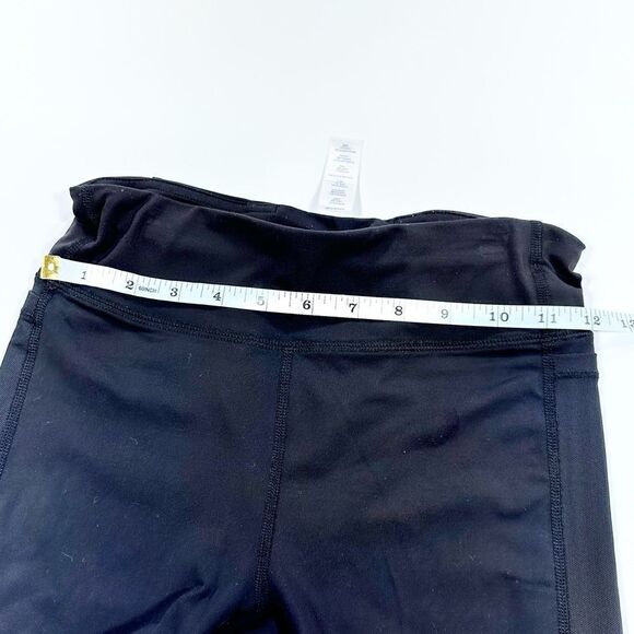 Iviva long stretch sheer panel with pink accent leggings 12 - Picture 12 of 12